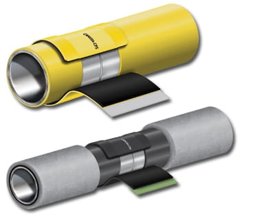 Heat Shrink Sleeve Coated Pipes